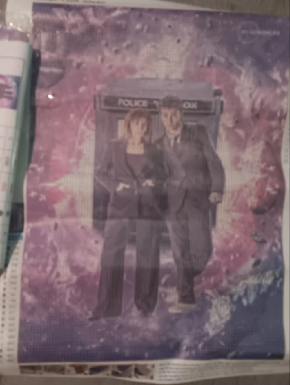 Dr Who And Donna Diamond Art Kit 30x40